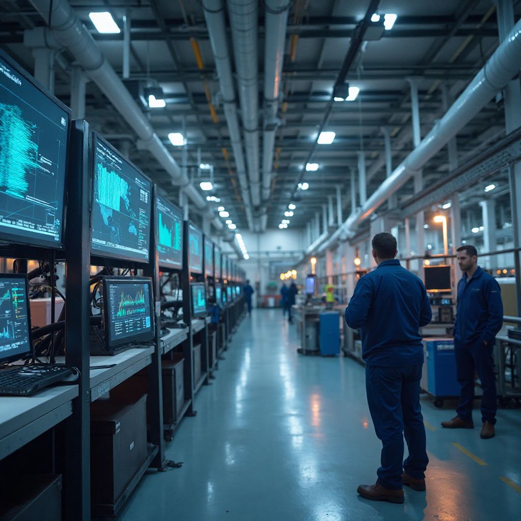 Empresa industrial utilizando análisis predictivo