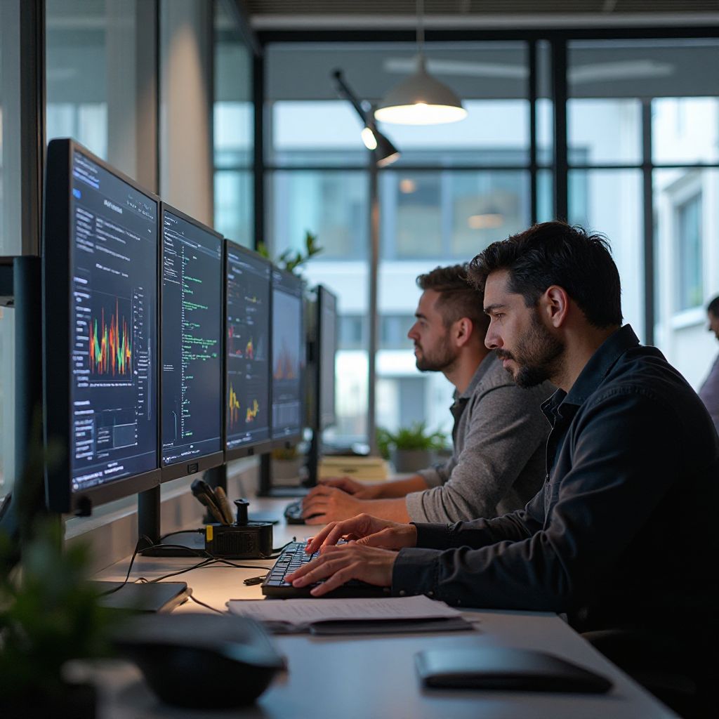 Equipo de AnalíticaPro trabajando en soluciones